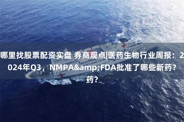 哪里找股票配资实盘 券商观点|医药生物行业周报：2024年Q3，NMPA&FDA批准了哪些新药？