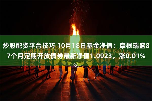 炒股配资平台技巧 10月18日基金净值：摩根瑞盛87个月定期开放债券最新净值1.0923，涨0.01%