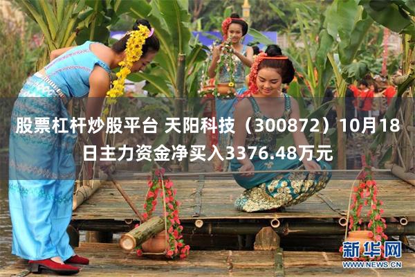 股票杠杆炒股平台 天阳科技（300872）10月18日主力资金净买入3376.48万元